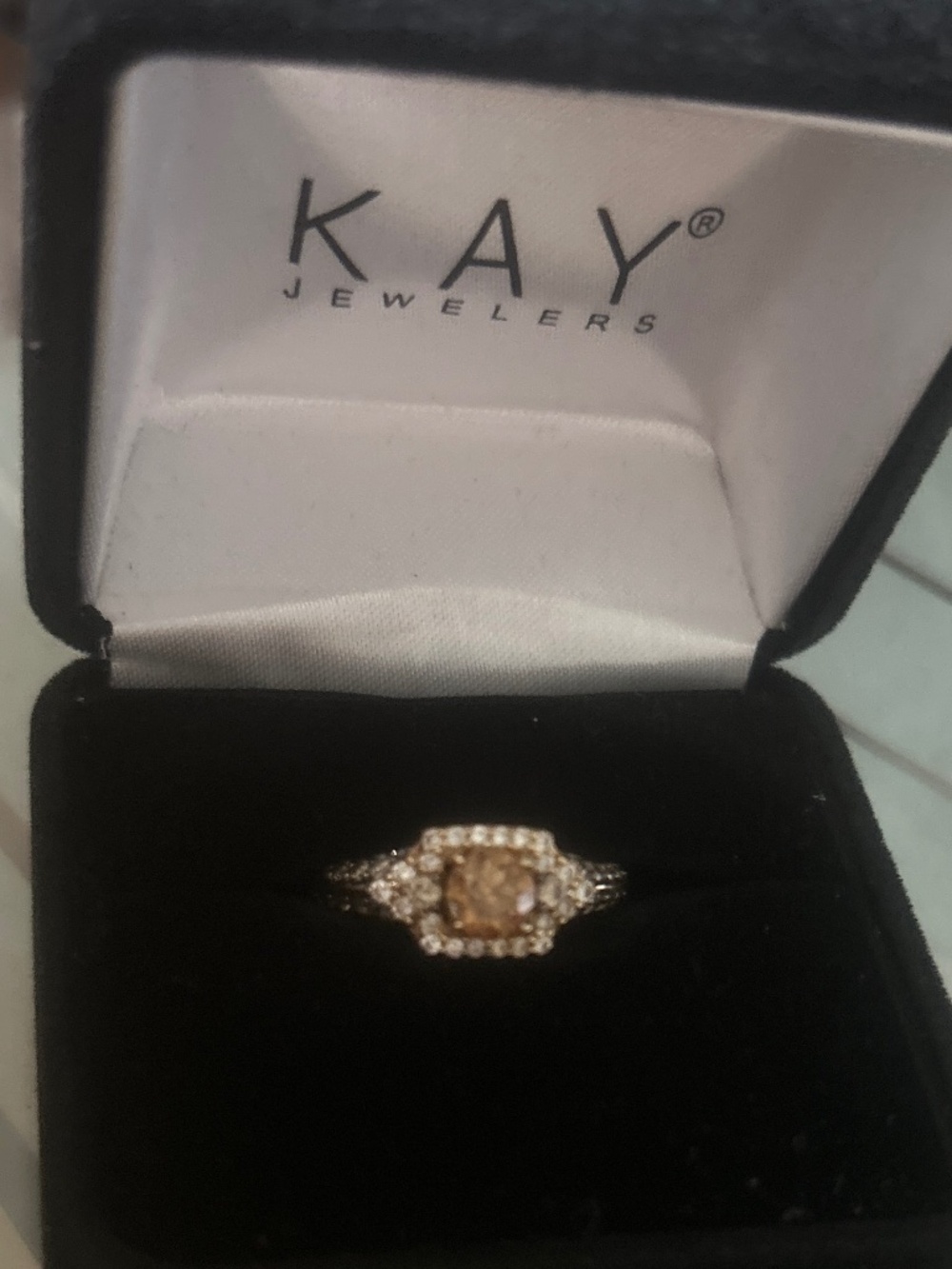 Levian chocolate diamond engagement ring